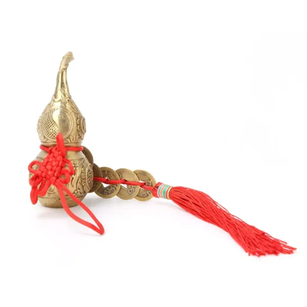 Traditional Chinese Brass Wu Lou Gourd Cucurbit