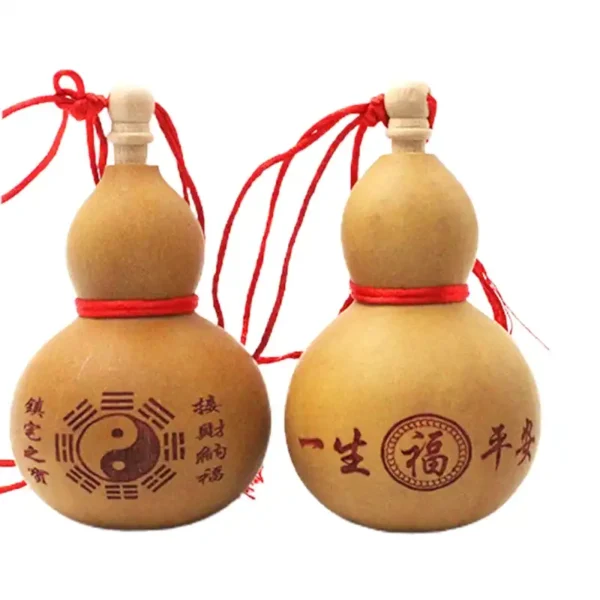 Chinese Traditional Carved Wine Gourd Ornament