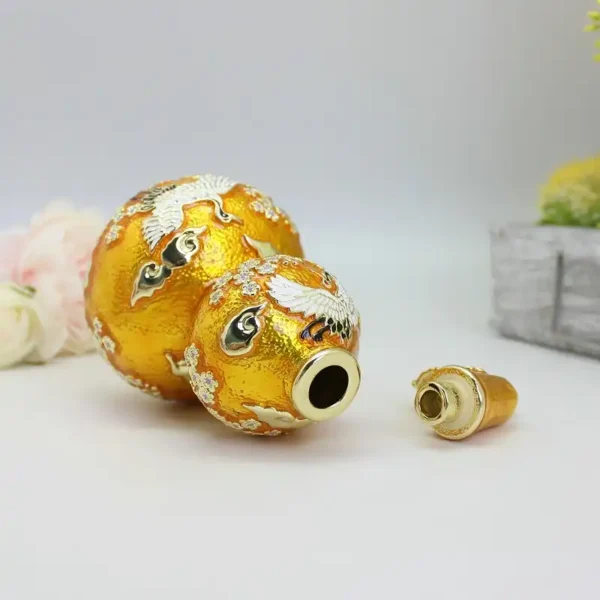 Pewter Enamel Wu Lou Feng Shui Trinket Box