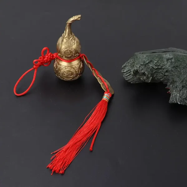 Traditional Chinese Brass Wu Lou Gourd Cucurbit