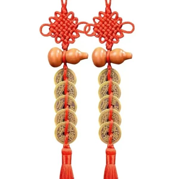 1Pcs Feng Shui Five Emperors Money Gourd Pendant
