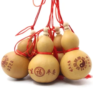 Chinese Traditional Carved Wine Gourd Ornament