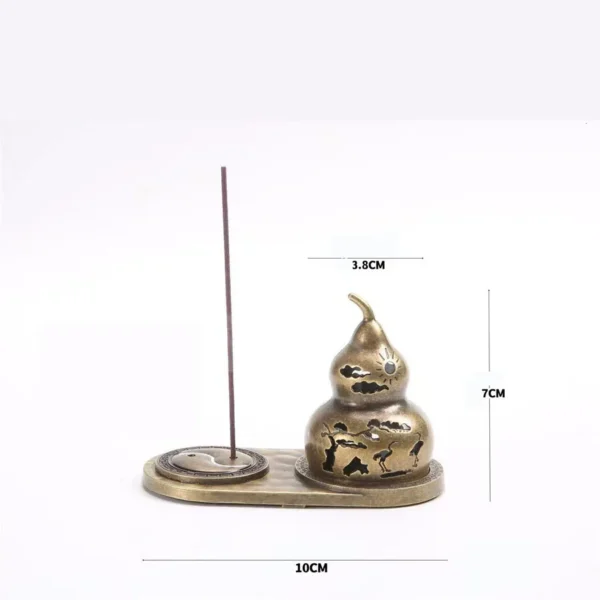 Feng Shui Bagua Gourd Incense Burner Bronze